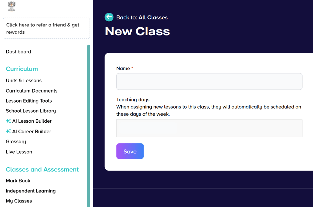 How can I create a class?